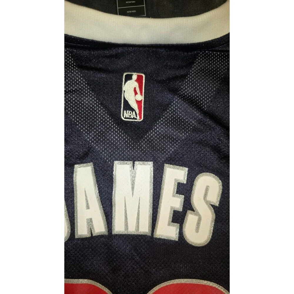 Adidas Lebron James Cavaliers Navy and White NBA Basketball Jersey Mens S #23
